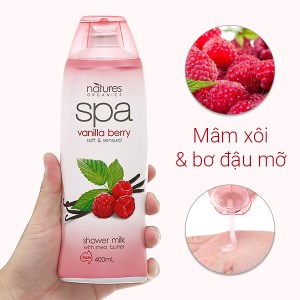 Sữa tắm Spa Vanilla Berry dưỡng da chai 400ml