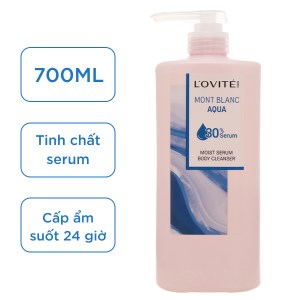 Sữa tắm serum dưỡng ẩm L'ovité Paris Mont Blanc Aqua 700ml