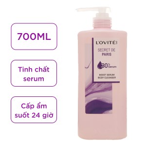 Sữa tắm serum dưỡng ẩm L'ovité Paris Secret De Paris 700ml