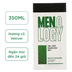 Gel tắm ngăn mùi 24 giờ MEN.O.LOGY Move Forward 350ml