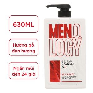 Gel tắm ngăn mùi 24 giờ MEN.O.LOGY Get Ready 630ml