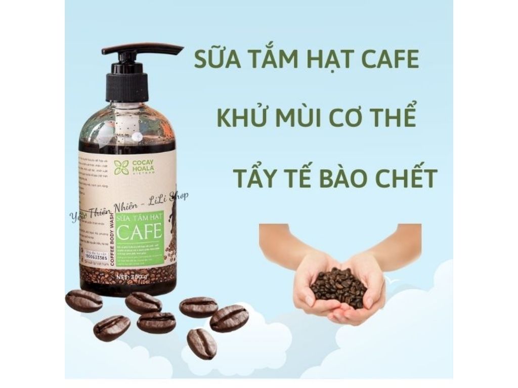 Sữa tắm Cỏ Cây Hoa Lá hạt cà phê 300g 2