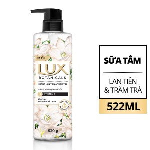 Sữa tắm Lux Botanicals hương lan tiên và tràm trà cao cấp cho da sáng mịn rạng ngời chai 522ml