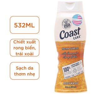 Sữa tắm Coast Indian Sunrise Seaweed + Mango Butter chiết xuất bơ và xoài chai 532ml