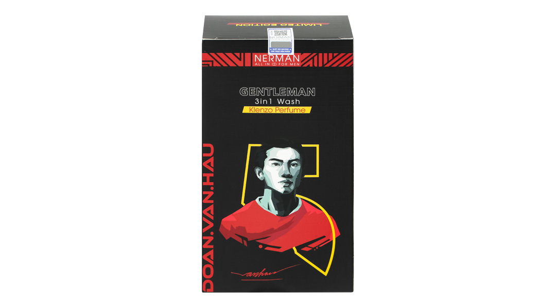 Gel tắm, gội, rửa mặt Nerman Gentleman 3in1 hương nước hoa chai 350ml ...