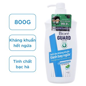 Sữa tắm sạch sâu kháng khuẩn Bioré mát lạnh sảng khoái 800g