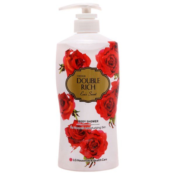 Sữa tắm Double Rich Eva's Secret hương hoa hồng chai 550g
