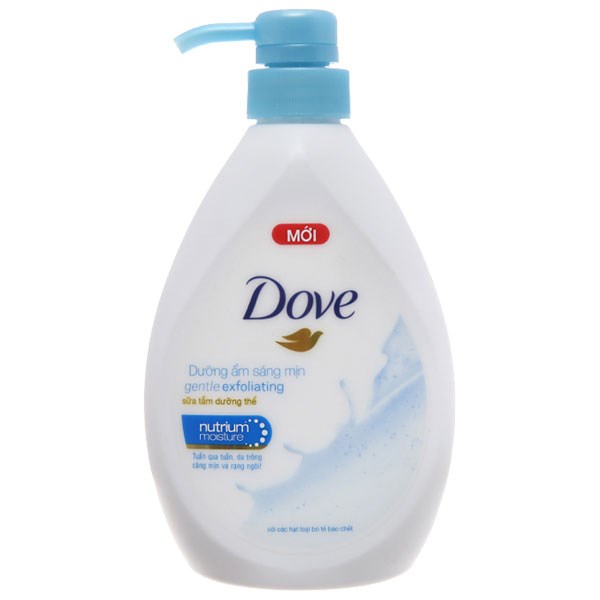 Sữa tắm dưỡng thể Dove Gentle Exfoliating dưỡng ẩm sáng mịn chai 530g