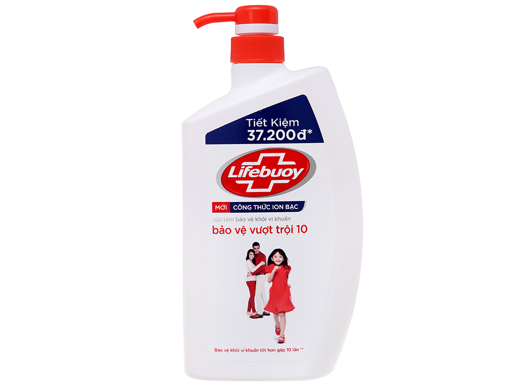 Sữa tắm bảo vệ khỏi vi khuẩn Lifebuoy bảo vệ vượt trội 833ml 0