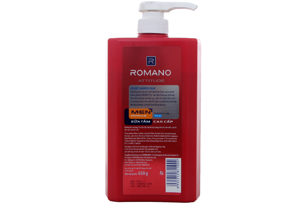 Sữa tắm Romano Attitude 650g Sữa tắm Romano Attitude 650g