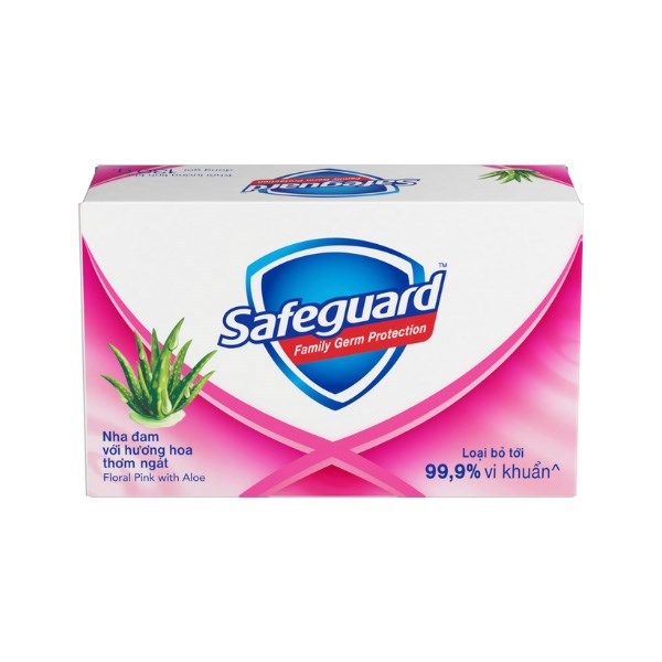 Xà bông cục Safeguard nha đam diệt khuẩn hương hoa thơm ngát 130g - AVAKids.com