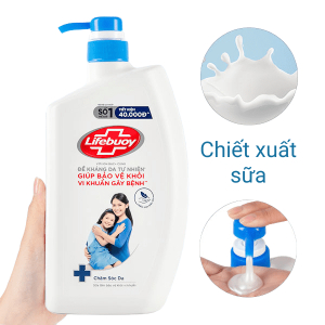 Sữa tắm Lifebuoy bảo vệ khỏi 99.9% vi khuẩn gây bệnh và chăm sóc da tự nhiên 833ml