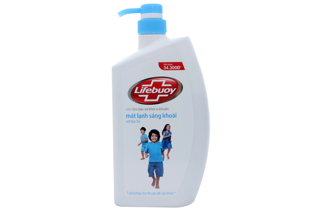 Sữa tắm Lifebuoy mát lạnh sảng khoái hương Bạc Hà 850g