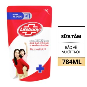 Sữa tắm Lifebuoy bảo vệ vượt trội bịch 784ml