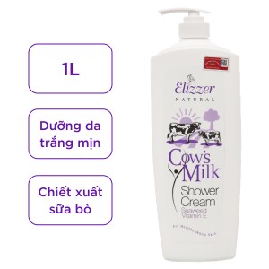 Sữa tắm Elizzer Natural chiết xuất sữa bò 1 lít