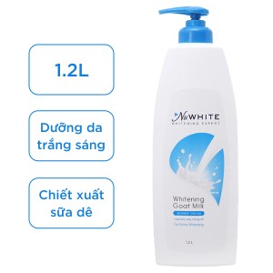 Sữa tắm trắng da NuWhite tinh chất sữa dê 1.2 lít