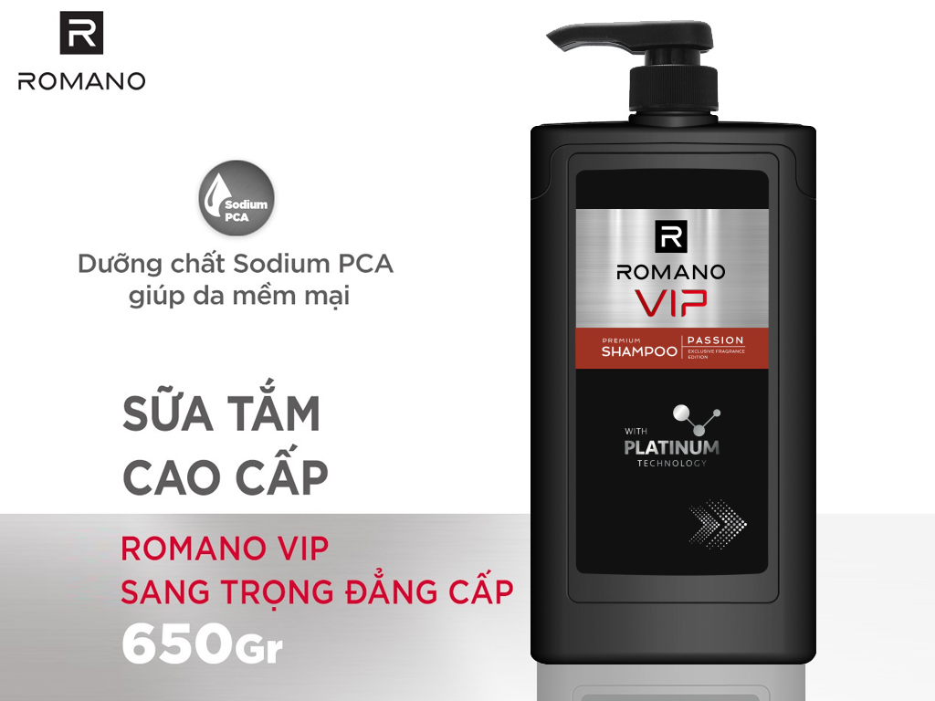 Sữa tắm cao cấp Romano Vip 650g giá tốt tại Bách hoá XANH