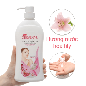Sữa tắm trắng da Gervenne hương nước hoa Lily hồng 450g