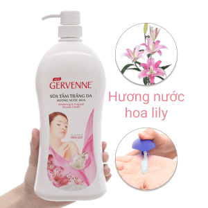 Sữa tắm trắng da Gervenne hương nước hoa Lily hồng 900g