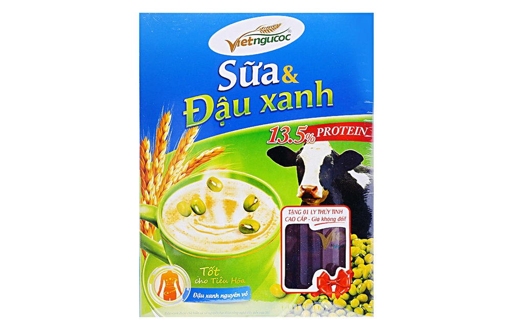 Thức uống dinh dưỡng Việt Ngũ Cốc Sữa và Đậu xanh hộp 375g
