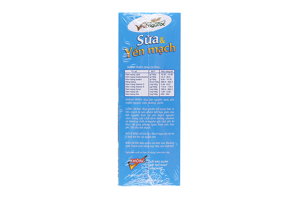 Thức uống dinh dưỡng Việt Ngũ Cốc Sữa và Yến mạch hộp 375g