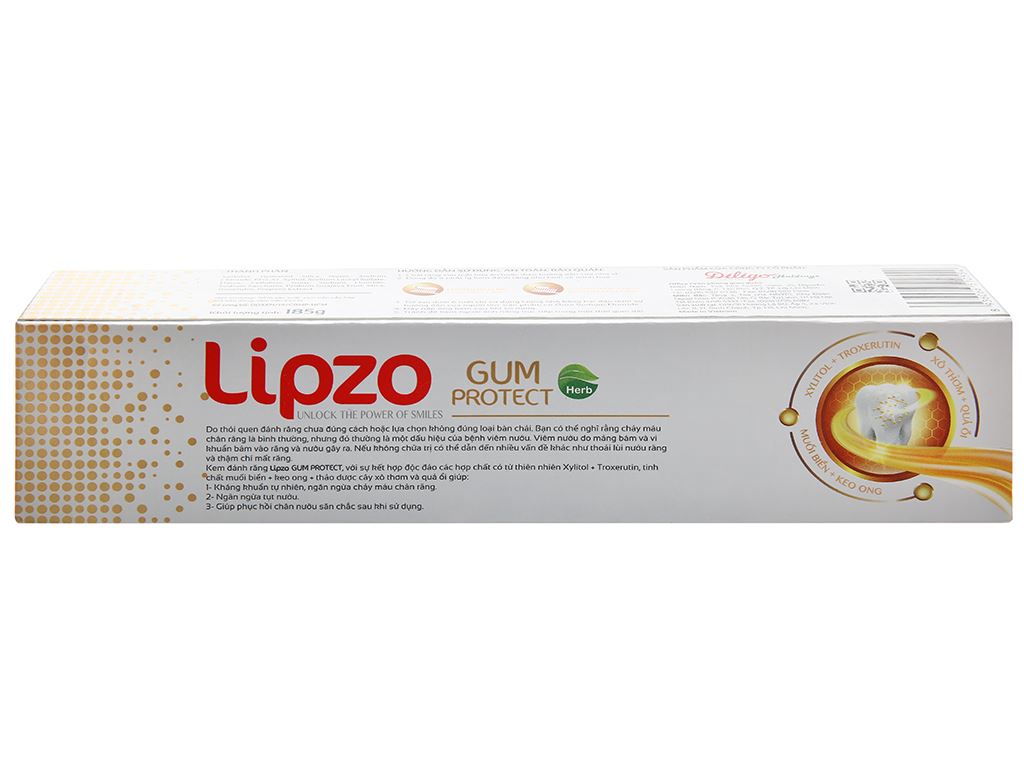 Kem đánh răng Lipzo Herb Gum Protect 185g 3