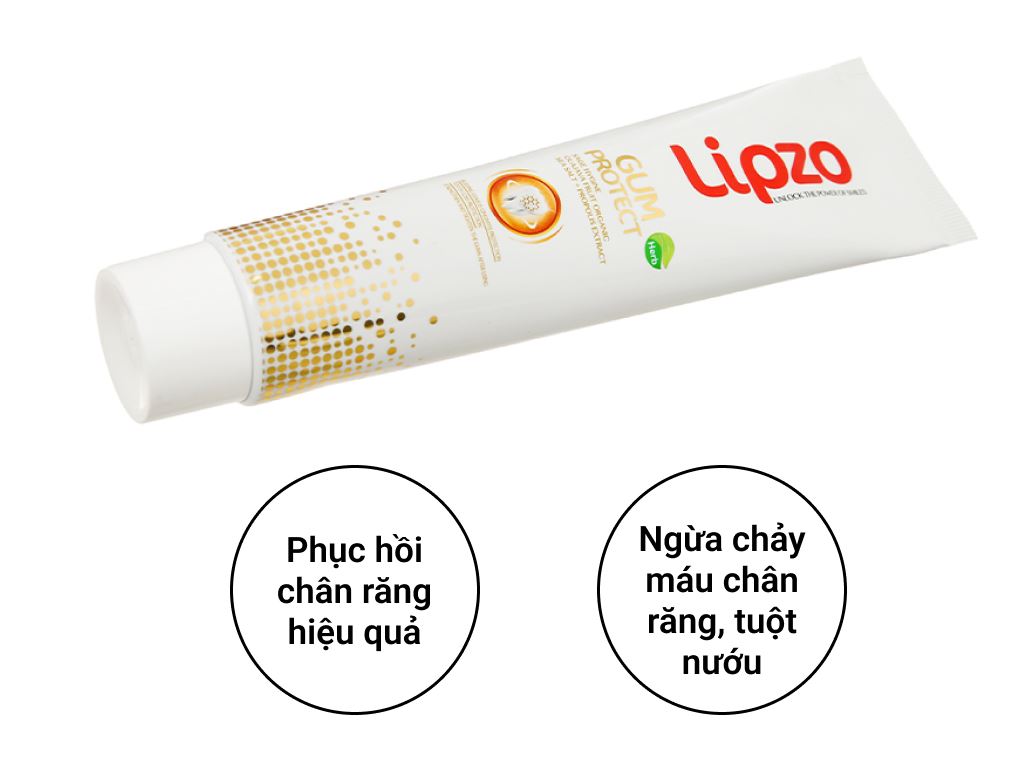 Kem đánh răng Lipzo Herb Gum Protect 185g 2