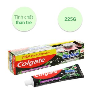 Bộ bàn chải đánh răng và kem đánh răng Colgate MaxFresh tinh chất hơn tre 225g
