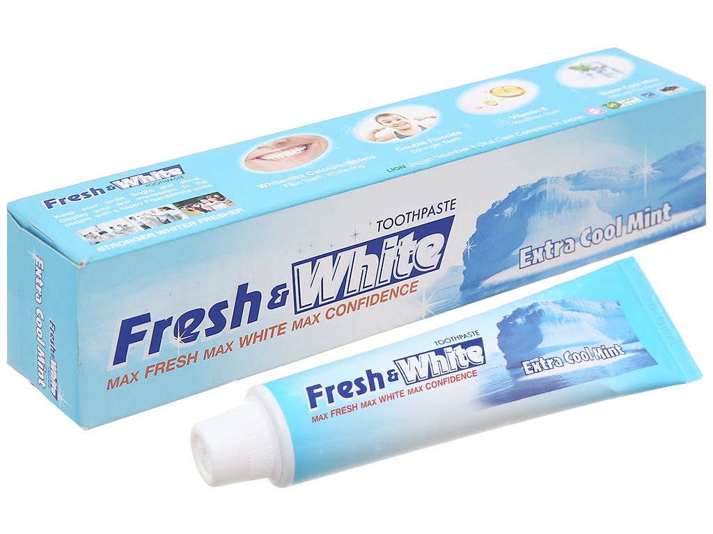 Kem đánh răng Fresh & White xanh biển 160g 1