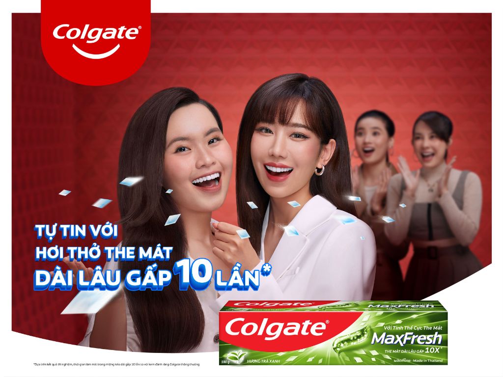 Kem đánh răng Colgate MaxFresh trà xanh 200g 2