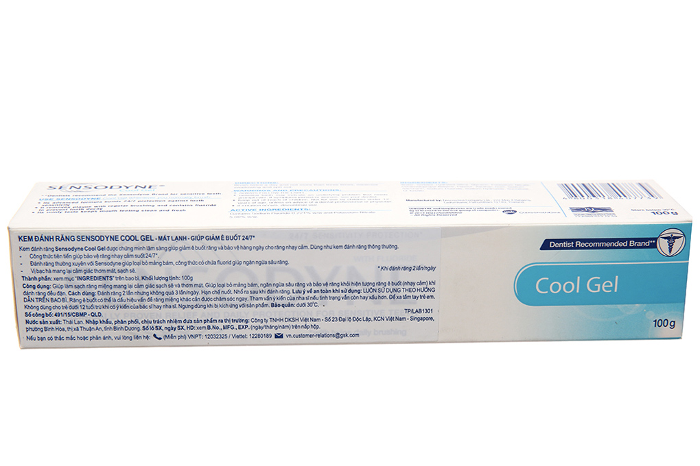 Kem đánh răng Sensodyne Cool Gel thơm mát, giảm ê buốt
