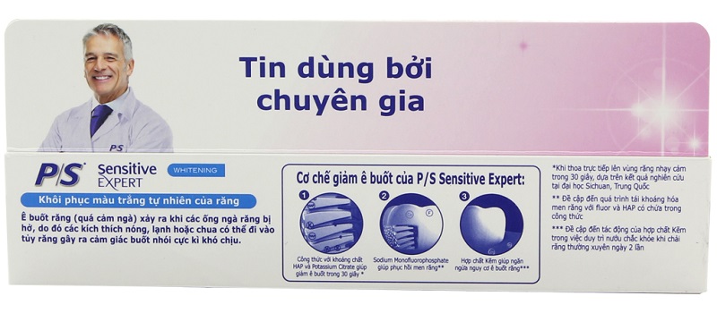 Kem Đánh Răng P/S Sensitive Expert Whitening 100g