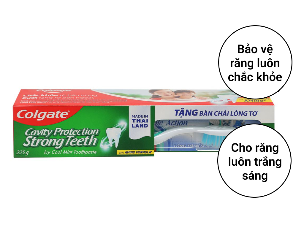 Which stores sell Colgate toothpaste that helps prevent tooth decay and comes in a 225g size?