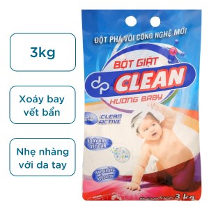 Bột giặt dp CLEAN hương baby 3kg