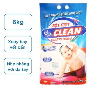 Bột giặt dp CLEAN hương baby 6kg