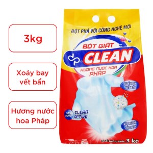 Bột giặt dp CLEAN hương nước hoa Pháp 3kg