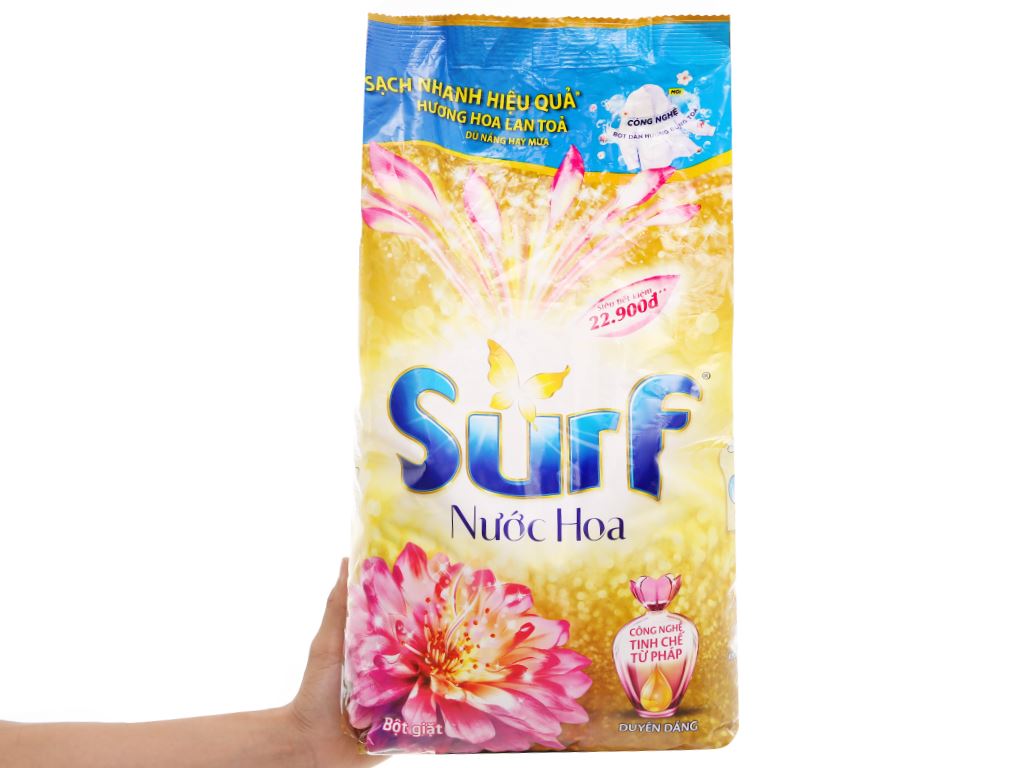Bột giặt Surf nước hoa duyên dáng trắng sạch ngát hương 5.5kg 7