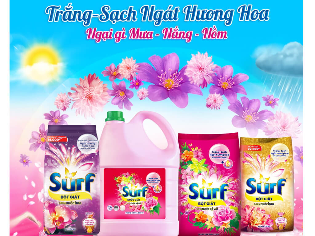 Bột giặt hương nước hoa Surf 5.3kg giá tốt tại Bách hoá XANH