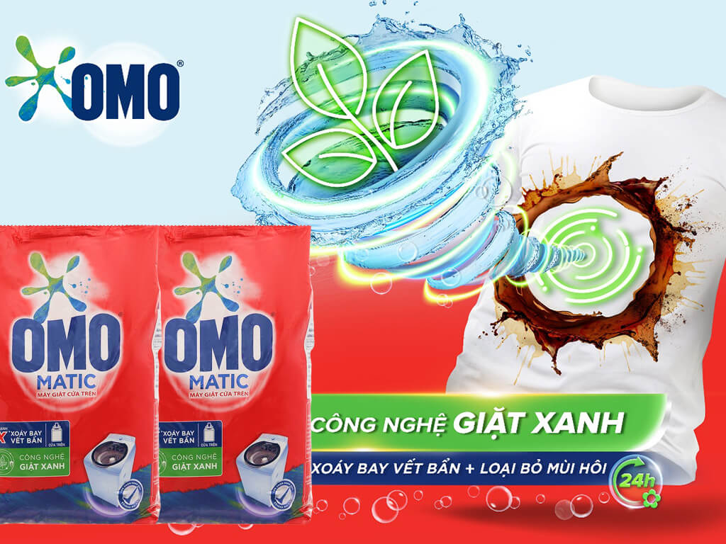 Bột giặt OMO Matic cửa trên 6kg 2