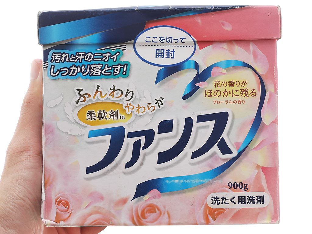 Bột giặt 2 trong 1 xả vải Funs hương hoa 900g 8