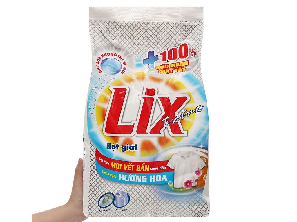 Bột giặt Lix Extra hương hoa 6kg 6