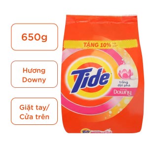 Bột giặt Tide trắng đột phá hương Downy 650g