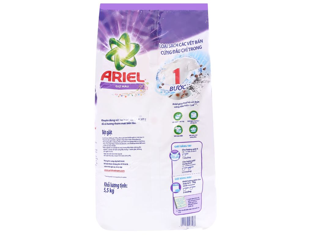 Bột giặt Ariel giữ màu 5.5kg 3