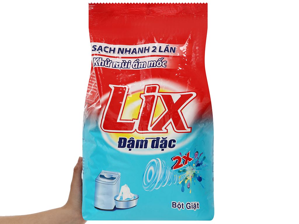 Bột giặt Lix Extra đậm đặc 6kg 6