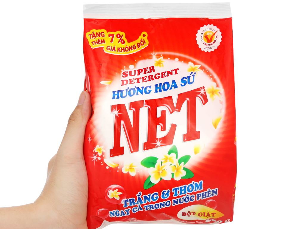 Bột giặt NET hương hoa sứ 600g 5