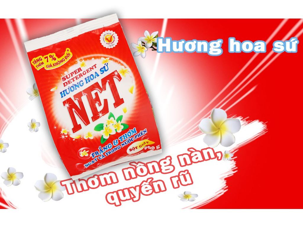 Bột giặt NET hương hoa sứ 600g 2