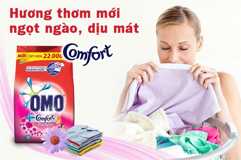 Bột giặt Omo Comfort Tinh dầu thơm diệu kỳ 5.5kg