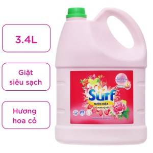 Nước giặt Surf hương cỏ hoa diệu kỳ can 3.4 lít