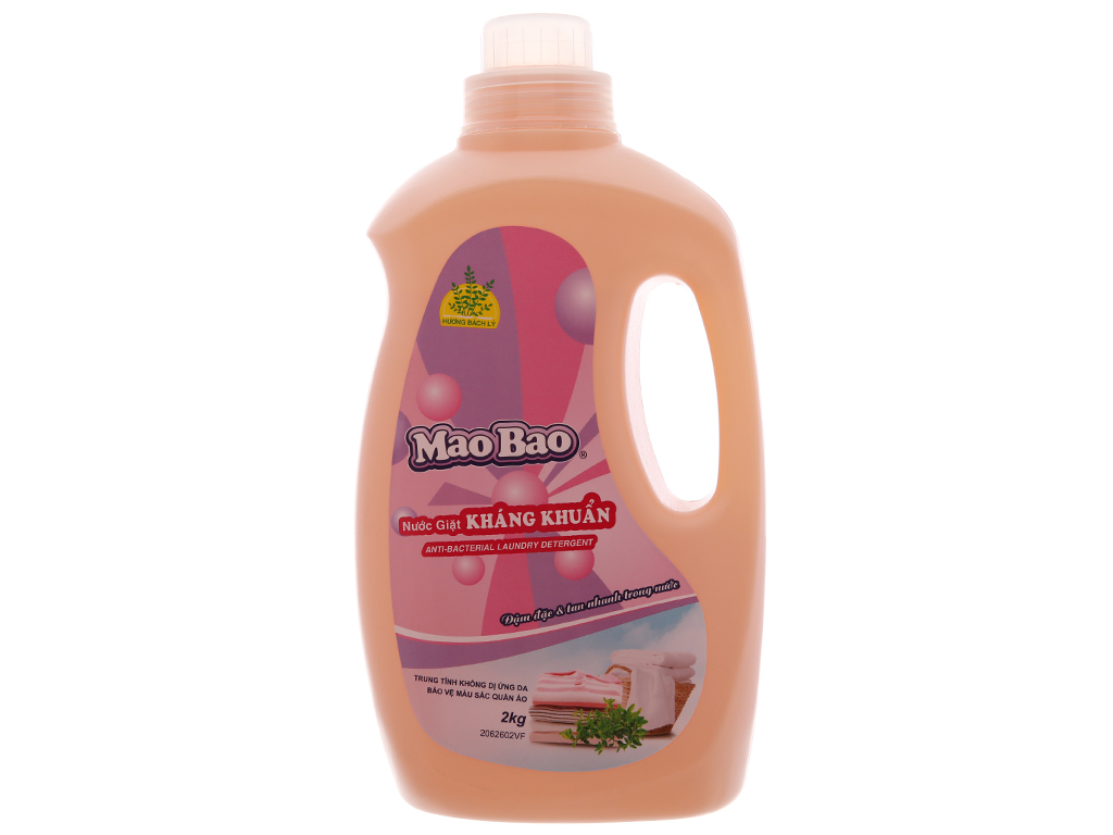 Nước giặt Mao Bao kháng khuẩn hương bách lý chai 1.9 lít 1