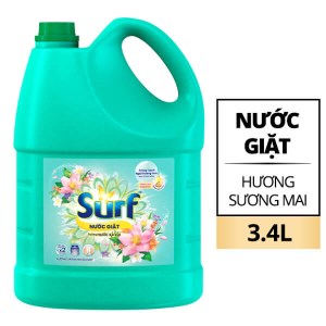 Nước giặt Surf hương sương mai dịu mát can 3.4 lít
